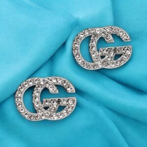 RHINESTONE GG ELEGANT STUD EARRINGS